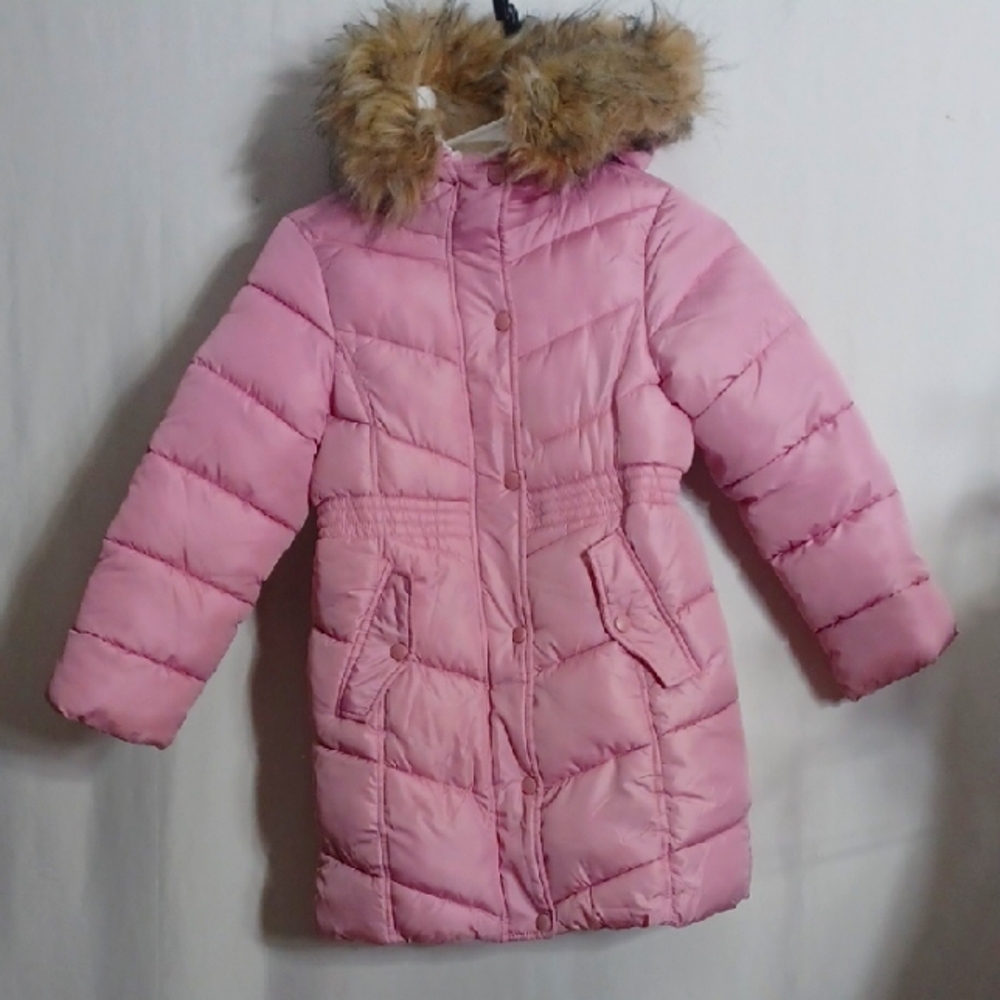 SO Light Pink Jacket with Faux Fur Trim Kids Size 7/8